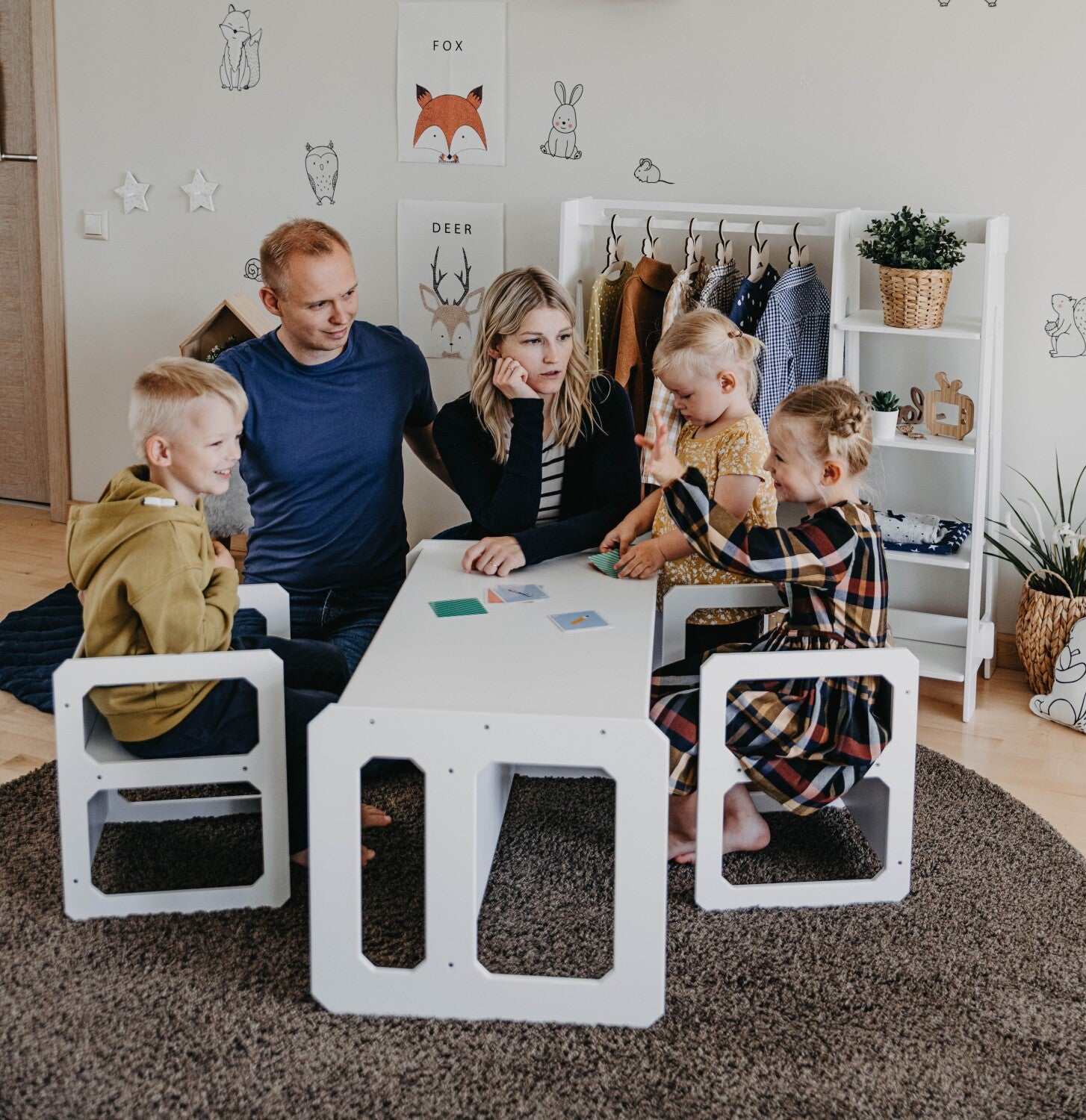 Montessori Weaning Table and Chair Set - with 2 Chairs