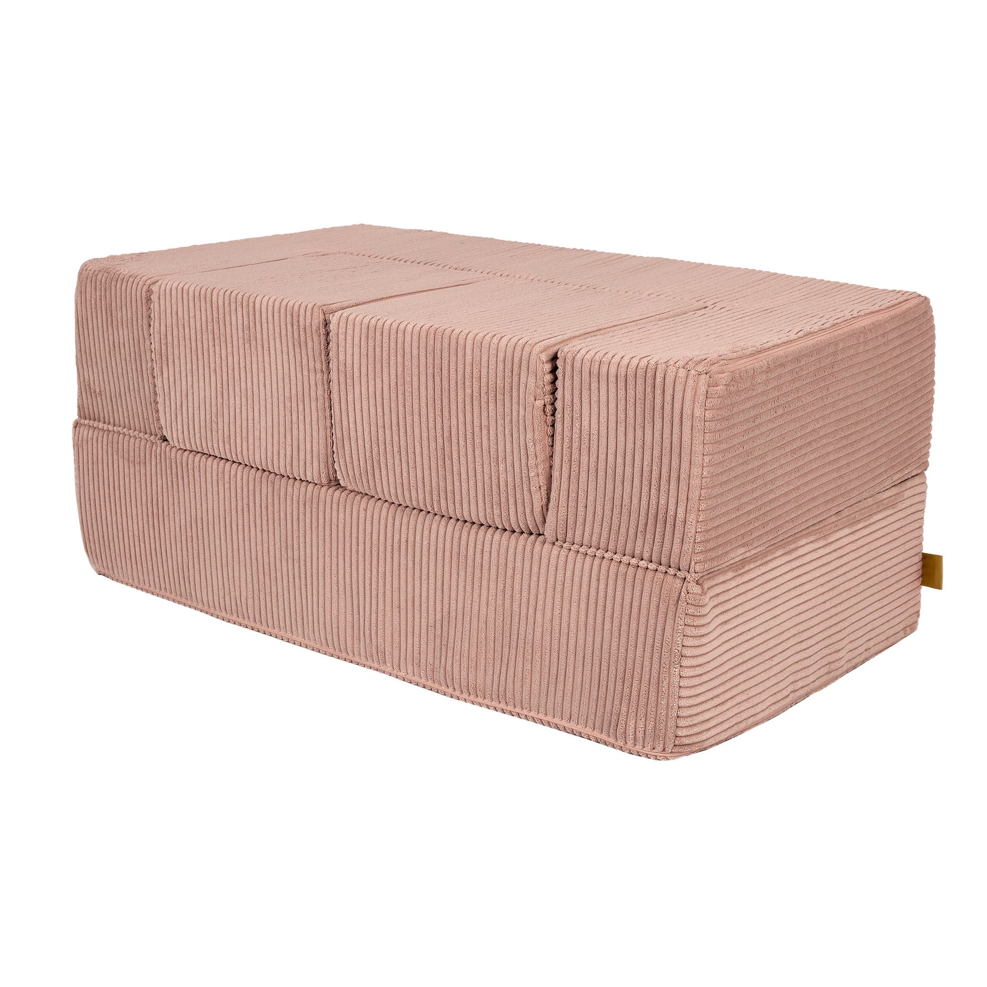 MeowBaby® Soft Velvet Cube Sofa - Powder Pink