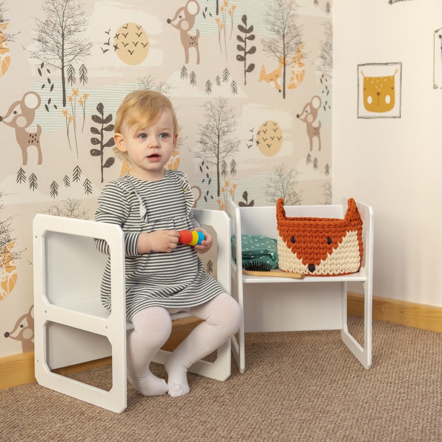 Montessori Weaning Table and Chair Set - with 2 Chairs